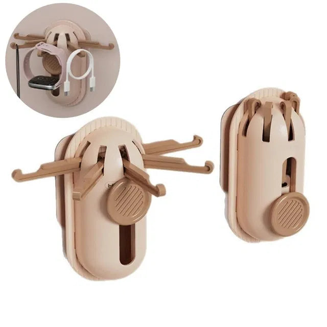 Modern Foldable Wall Hook Bracket – No-Drill Self-Adhesive High Load  ( Pack of 2 )