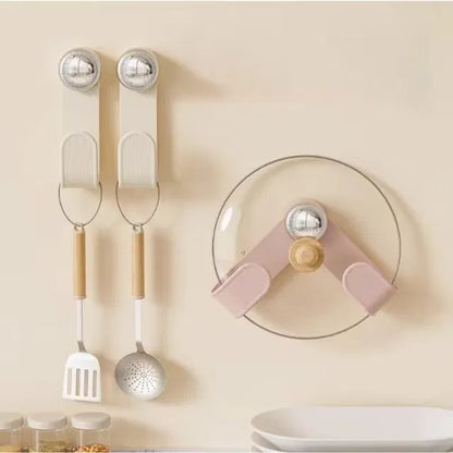Pot Lid Holder With Suction Cup