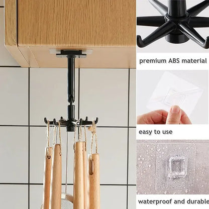 Wall-Mounted Adjustable  Degree hook stiker