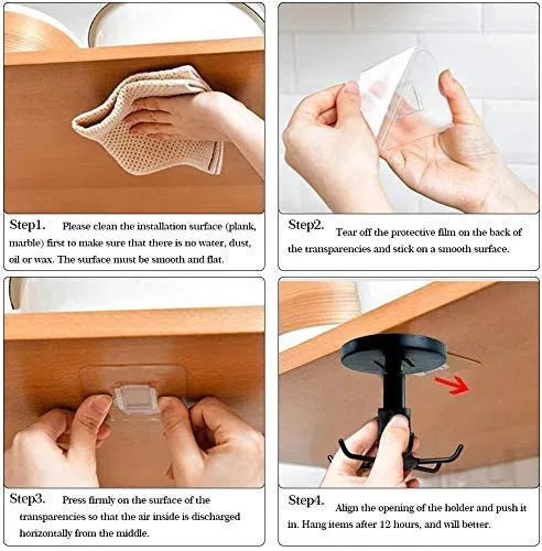 Wall-Mounted Adjustable  Degree hook stiker